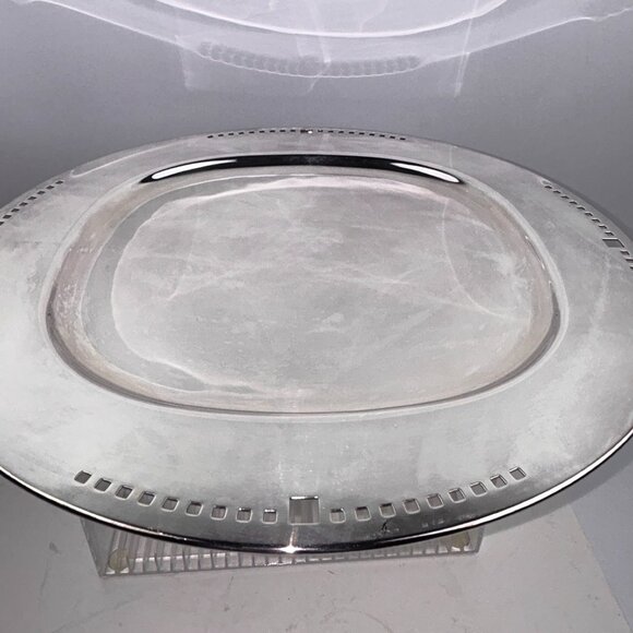 Skyscraper Design Platter Charger Richard Meier for Swid Powell 15" Silverplated - Picture 5 of 16